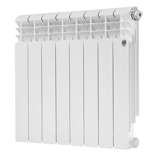Алюминиевый радиатор Royal Thermo MONOBLOCK A 500 2.0 - 08 секц. Bianco Traffico