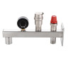 Группа безопасности VALTEC VT.495.SS.0 3/4'' (0…10 бар) DN 20 PN 10 для расширительного бака на консоли из нержавеющей стали, латунная с никелевым покрытием 5