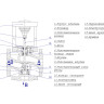 Клапан регулирующий TRV-3 Ду 150 Ру 16 трехходовой Теплосила 4