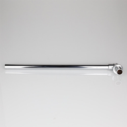 Угольник 90 градусов VALTEC VTm.481.CH DN 25x15 PN 10 L=1000 с хромированной трубкой латунный универсальный