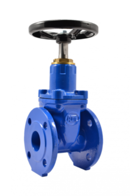 Задвижка ГРАНАР KR11 Ду 150 Ру 10/16 фланцевая клиновая чугунная под штурвал с обрезиненным клином KR11.02.150.16 Ф/Ф