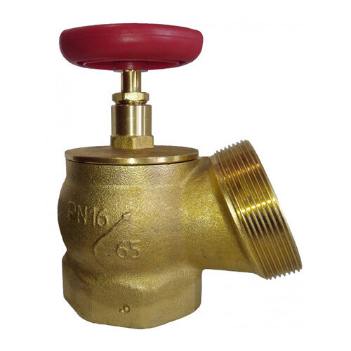 Кран пожарный Апогей КПЛ 65-1 ВР-НР 2 1/2" ДУ 65 РУ 16 угловой