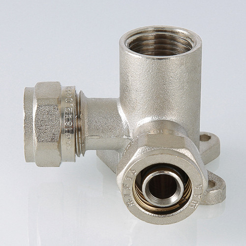 Водорозетка VALTEC VTm.334 ВР 1/2" DN 16x15 PN 10 латунная никелированная 3