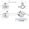 Кран шаровой VALTEC 1" Ду25 Ру40 муфтовый с дренажем и воздухоотводчиком VT.245.N.06 5