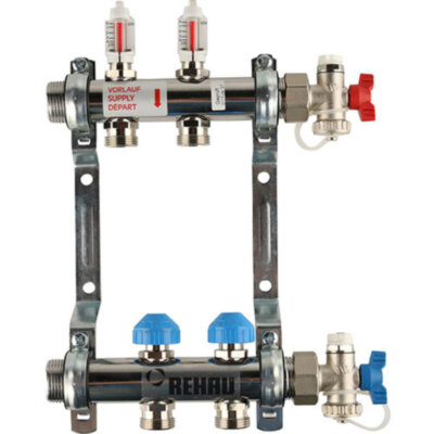 Распределительный коллектор REHAU HKV-D на 2 контура
