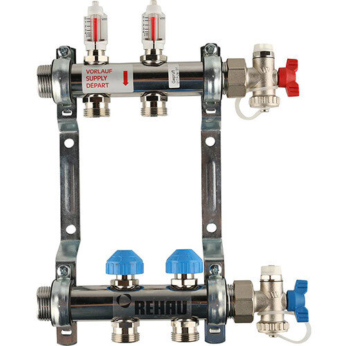 Распределительный коллектор REHAU HKV-D на 2 контура