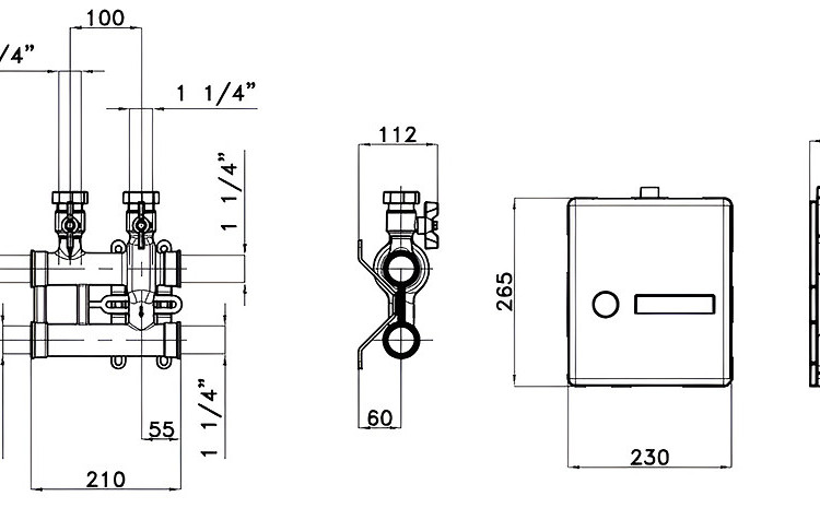 Коллекторный модуль VALTEC VT.VAR30.G.07 DN 32 PN 10 2