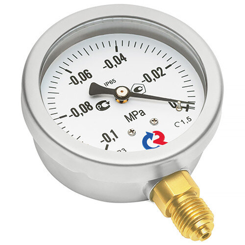 Манометр РОСМА ТМ-320Р.00 (0...0,6 МПа) Байонет Дкорп=63мм кл. 1,5 G1/4" виброустойчивый (готовый к гидрозаполнению) радиальный 00000041375
