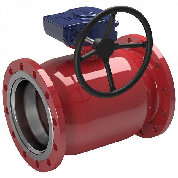 Кран шаровой Vexve 174xx1200 DN 200 стальной стандартнопроходный фланцевый для пара, с ручным редуктором 1