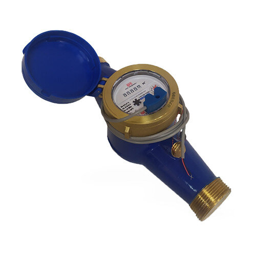 Счетчик для холодной воды Водомер МВСХд-50 крыльчатый многоструйный резьбовой с импульсным выходом