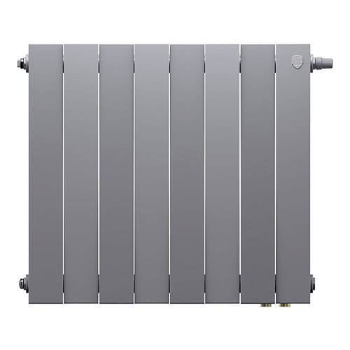 Радиатор биметаллический Royal Thermo PianoForte 500 VD (8 секций) Silver Satin 2
