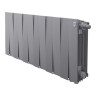 Радиатор биметаллический Royal Thermo PianoForte 300 VD (12 секций) Silver Satin 1