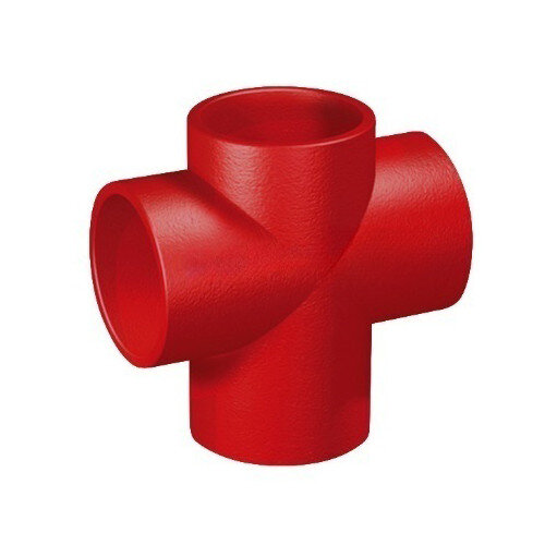 Крестовина плоская 88° SML DN 125/100/100 мм чугунная