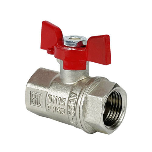 Кран шаровый VALFEX PREMIUM VF.217 ВР 3/4" Ду 20 Ру 40 никелированный латунный