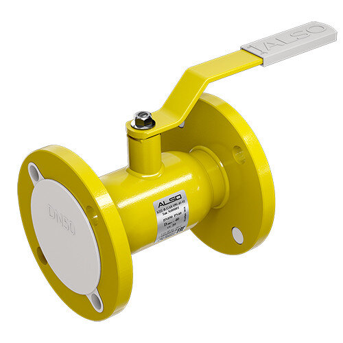 Кран шаровой газовый ALSO КШ.Ф.GAS.100.25-01 Ду 100 Ру 25 стандартнопроходный фланцевый