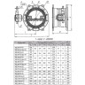 Затвор ЭНЭКОС DN 900 PN 16 поворотный фланцевый с двойным эксцентриком с редуктором и переходником под ключ 24 2