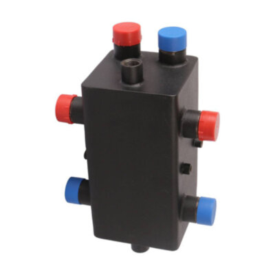 Коллектор распределительный ROMMER RDG-0018-004002 2-х контурный НР 1" Ду 25 Ру 4 с гидравлическим разделителем