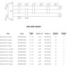 Коллектор распределительный ROMMER RDG-0018-024035 5-ти контурный НР 1"x1 1/2" Ду 40 Ру 4 дублёр компакт с гидравлическим разделителем 3