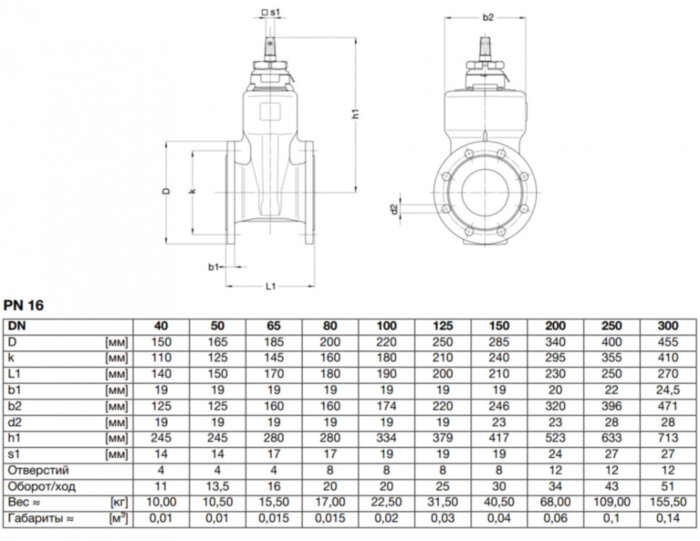Задвижка VAG BETA 200 DN 100 PN 16 клиновая короткая