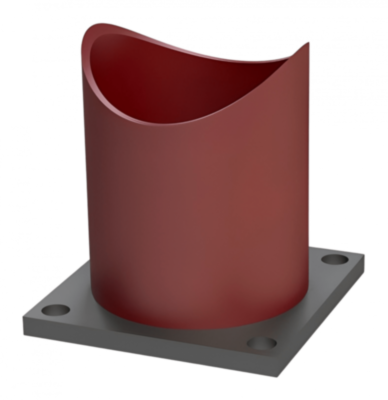 Опора 630-ТР-Б1 Ду 630 мм ОСТ 36-146-88 неподвижная