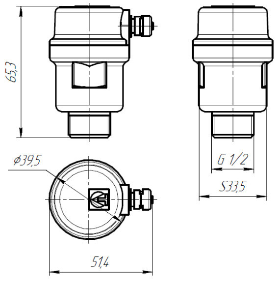 Воздухоотводчик автоматический VALTEC 1/2" VT.502.ON.04 латунный с никелевым покрытием 2