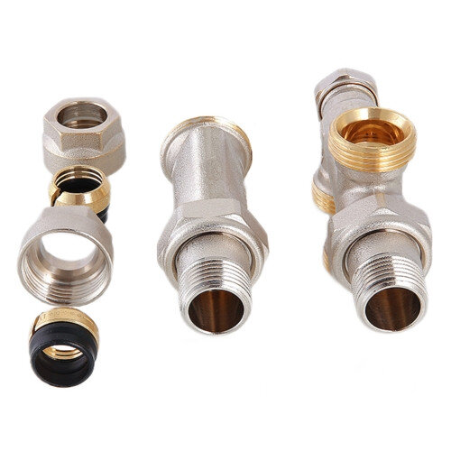 Узел регулирующий Valtec VT.225К 1/2" х 50% х 3/4" (евроконус) PN 10 для подключения радиатора (комплект)