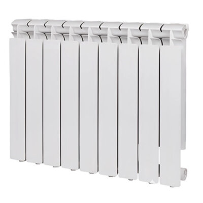 Радиатор биметаллический RIFAR Base 200 9 секций боковое подключение белый