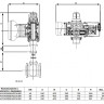 Задвижка клиновая ABRA A40-G-BS F4 DN 50 PN 16 чугунная фланцевая с электроприводом 2