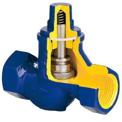 Клапан обратный подъемный ZETKAMA 277 Ду10 Ру16 чугунный резьбовой zCHE 277A010C31