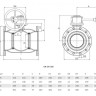 Кран шаровой Vexve 174xx1250 DN 250 стальной стандартнопроходный фланцевый для пара, с ручным редуктором 2