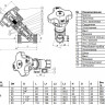Клапан балансировочный Benarmo 3180H ВР 1/2" DN 15 PN 16 ручной латунный 2