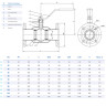 Кран DENDOR F3515 DN 15 PN 40 шаровой фланцевый 2