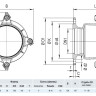 Фланец HAWLE Synoflex 7994 DN 65 (71-88 мм) универсальный фиксирующий 4
