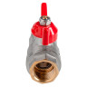 Кран шаровый VALTEC VT.417 ГОСТ Р 59553-2021 ВР 1/2" DN 15 PN 40 никелированный латунный 3