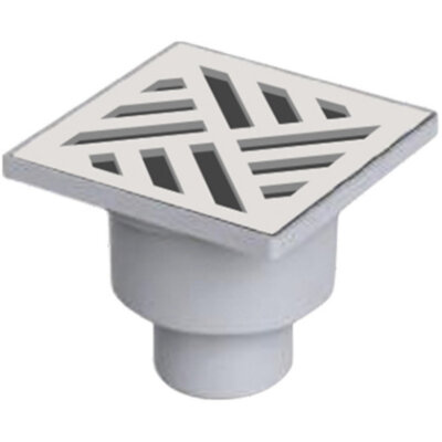 Трап вертикальный VALFEX VF.011.050K.150.04 Ду 50 с решеткой из нерж.стали