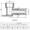 Водорозетка VALTEC VTm.234 ВР 1/2" DN 20x15 PN 10 латунная никелированная 2