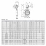 Затвор ADL ГРАНВЭЛ ЗПТС DN 900 PN 10 с редуктором MDV 2