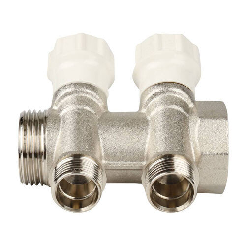 Коллектор распределительный ITAP 465 2 отвода ВР-НР 1"х1/2" DN 25 PN 10 с регулирующими клапанами