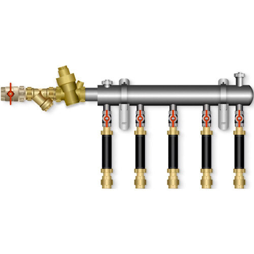 Коллектор БЭФ-КЭВ Ду 40 Ру 16 на 3 отвода