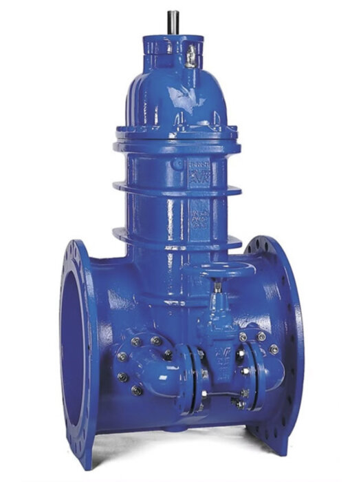 Задвижка AVK 55/30 DN 600 PN 16 клиновая фланцевая с байпасом