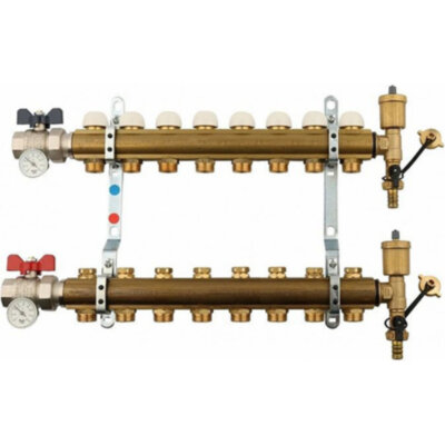 Коллекторная группа TIEMME 8 выходов в сборе