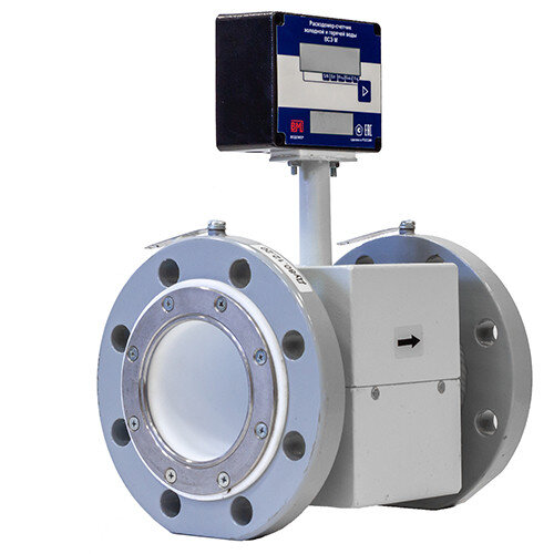Расходомер-счетчик для горячей и холодной воды Водомер ВСЭ М-80 И фланцевый с индикацией