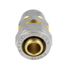 Муфта соединительная переходная латунная Aquasfera 7004 DN 16х20 PN 16, покрытие - никель, компрессионный, 7004-01 4