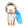 Коллектор распределительный STOUT SMB 6211 4 отвода ВР-НР 3/4"х1/2" DN 20 PN 10 с шаровыми кранами синяя рукоятка уплотнительное кольцо 3