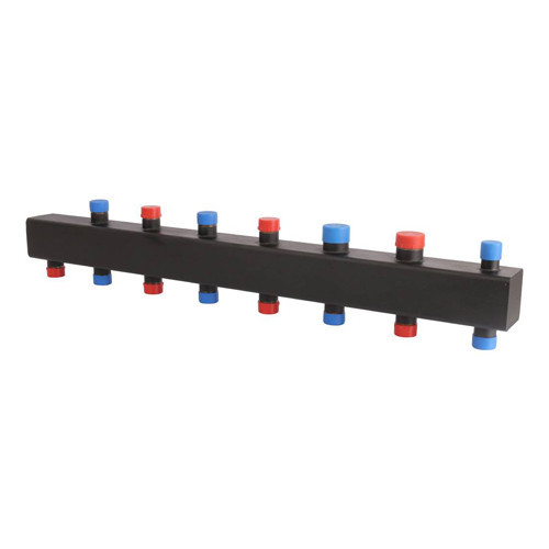 Коллектор распределительный ROMMER RDG-0016-004046 6-ти контурный НР 1"x1 1/4" Ду 32 Ру 4 без теплоизоляции 1