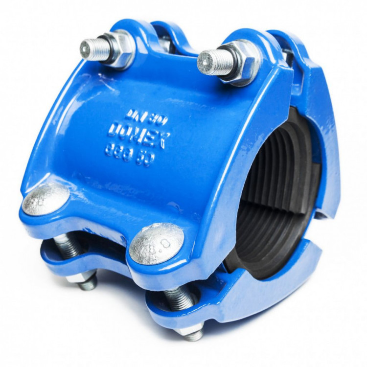 Муфта ремонтная трехсоставная DOMEX UUU DN 150 (157-171) мм PN 16 чугунная 1