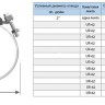Хомут седловой резьбовой UR-CAST UR-6062 2" х 190-220 мм PN 16 чугунный 2