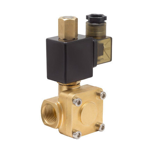 Клапан электромагнитный (соленоидный) двухходовой Росма СК-21-50-ВД-В Ду 50, G2", непрямого действия, нормально открытый, 220В, медный сплав, мембрана Viton, 00000032228