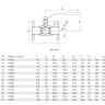 Кран шаровой Vexve 173050 DN 50 PN 40 стальной стандартнопроходный фланцевый для пара, ручка-рычаг 2