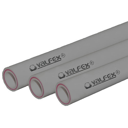 Полипропиленовая труба VALFEX 25х4,2х2000 PN 20 SDR 7,4 армированная стекловолокном серая